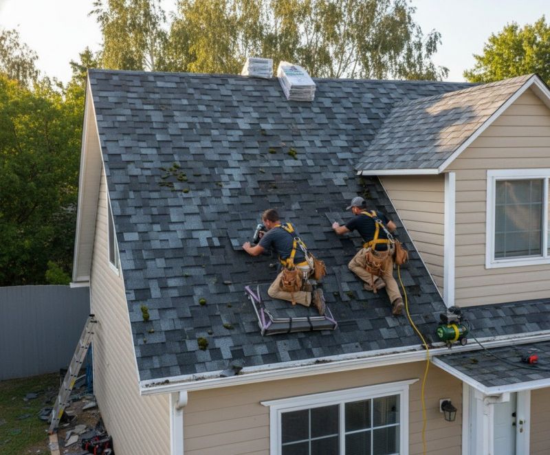 Local Asphalt Roof Installation pros at work
